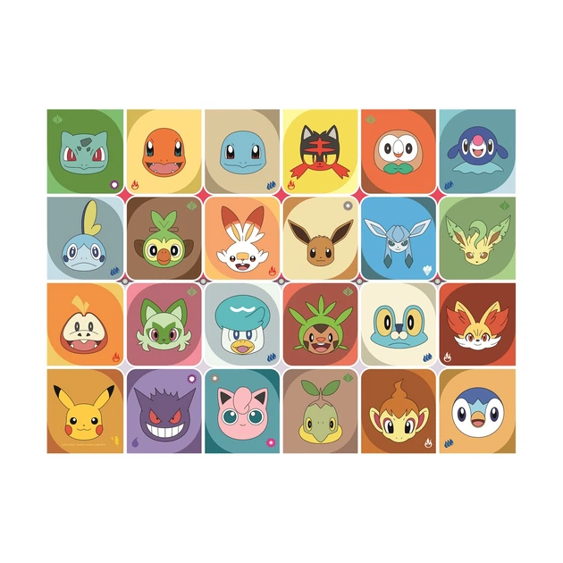 Пазл Ravensburger Pokémon: Обличчя Покемонів XXL 100 елементів (12004320) (4005555043201) - зображення 3