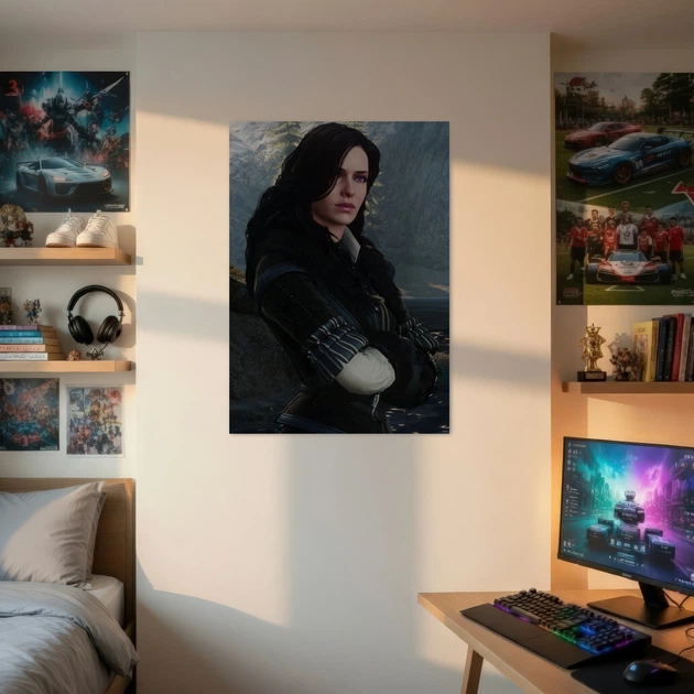 Інтер'єрна картина Чародійка Йеннефер, Відьмак 3, Yennefer, Witcher 3 Wild Hunt, RPG, 42×28 см (id7313) - зображення 2