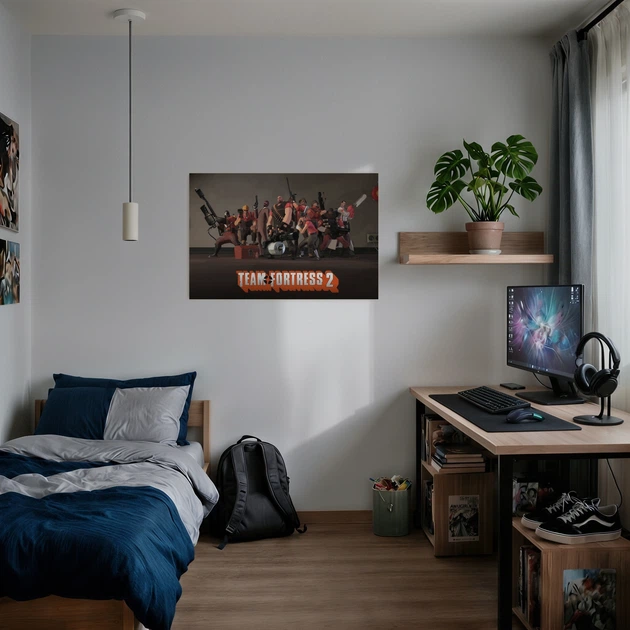 Постер Team Fortress 2, TF2, декор кімнати геймера, A1 60×90 см (id7324) - зображення 2