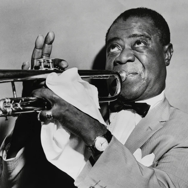 Інтер'єрна картина Луї Армстронг з трубою, Louis Armstrong, jazz, джаз, постер музиканта, 30×42 см (id1738) - зображення 3