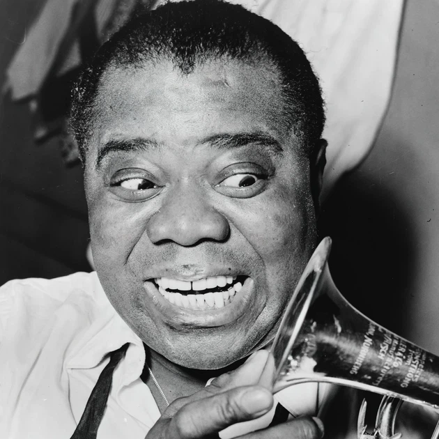 Інтер'єрна картина Луї Армстронг з трубою, Louis Armstrong, jazz, джаз, постер музиканта, 38×30 см (id1739) - зображення 3