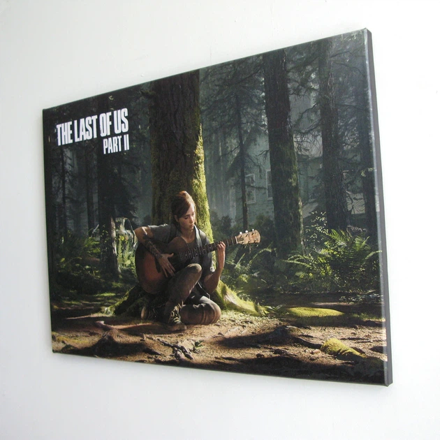 Інтер'єрна картина Останні з нас 2, Еллі грає на гітарі, Last Of Us 2, декор кімнати геймера, 28×42 см (id4226) - зображення 2