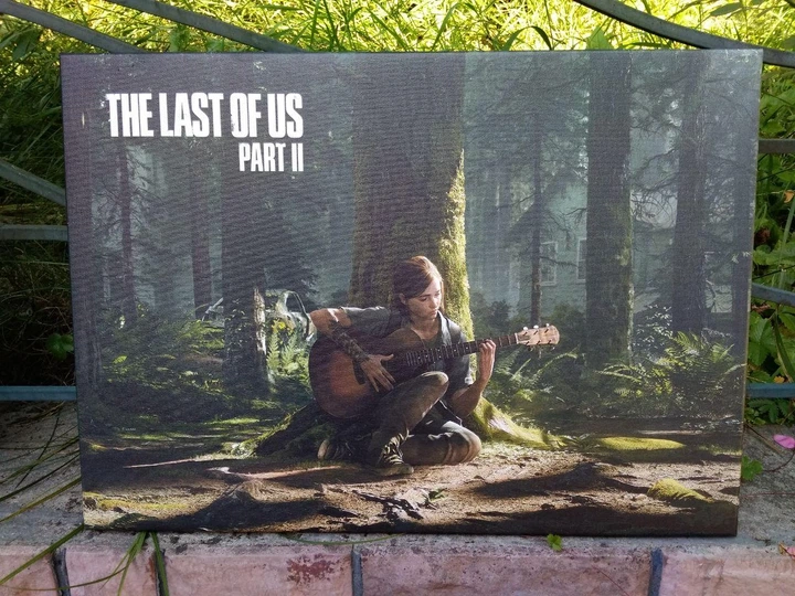 Інтер'єрна картина Останні з нас 2, Еллі грає на гітарі, Last Of Us 2, декор кімнати геймера, 28×42 см (id4226) - зображення 4