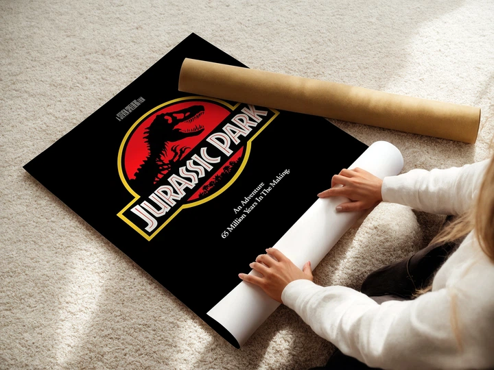 Постер Парк Юрского периода, Jurassic Park (1993), фантастика, Спилберг, культовое кино, A1 90×60 см (id7318) - изображение 3