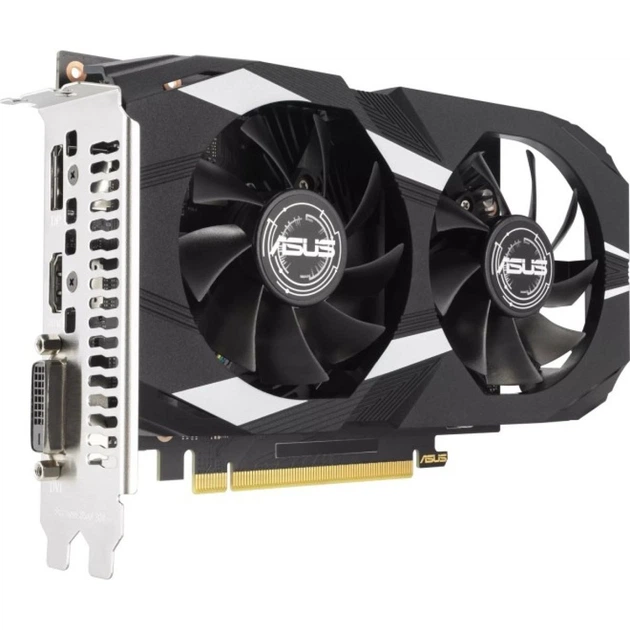 Видеокарта Asus GeForce GTX 1050 Dual V2 (2 ГБ, GDDR5, 128 бит, 1354/7008 МГц, DVI, HDMI, DPort) Б/У - Фото 1 Видеокарта Asus GeForce GTX 1050 Dual V2 (2 ГБ, GDDR5, 128 бит, 1354/7008 МГц, DVI, HDMI, DPort) Б/У - изображение 1