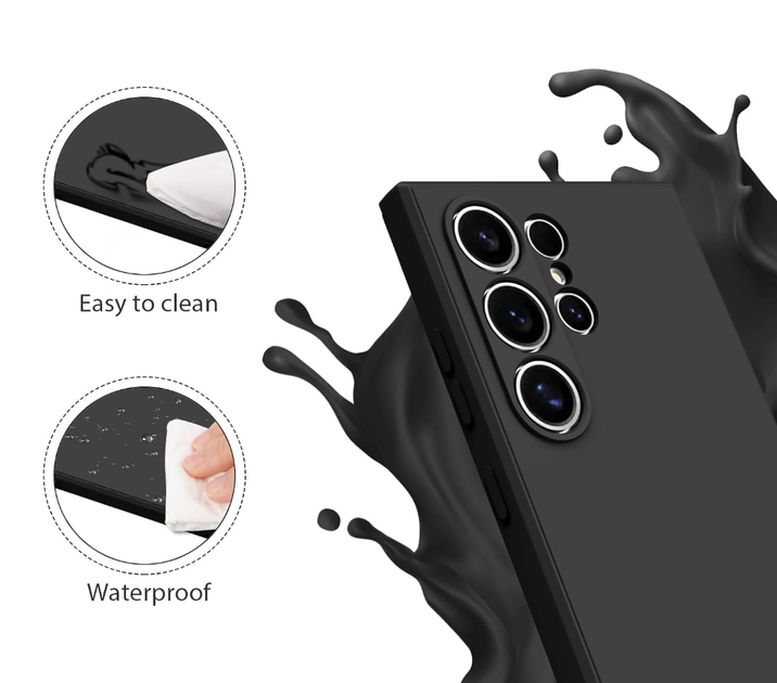 Чохол-бампер Silicone cover з мікрофіброю для Samsung Galaxy S25 Ultra(SM-S938B) - Фото 3 Чохол-бампер Silicone cover з мікрофіброю для Samsung Galaxy S25 Ultra(SM-S938B) - зображення 3