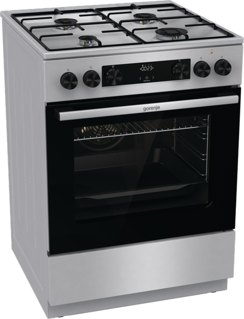 Kuchenka gazowo-elektryczna Gorenje GKS6C70XJ - obraz 2