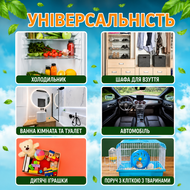 Озоновий дезодоратор для холодильника, стерилізатор, освіжувач повітря, засіб для усунення запахів, очищувач - Фото 3 Озоновий дезодоратор для холодильника, стерилізатор, освіжувач повітря, засіб для усунення запахів, очищувач - зображення 3