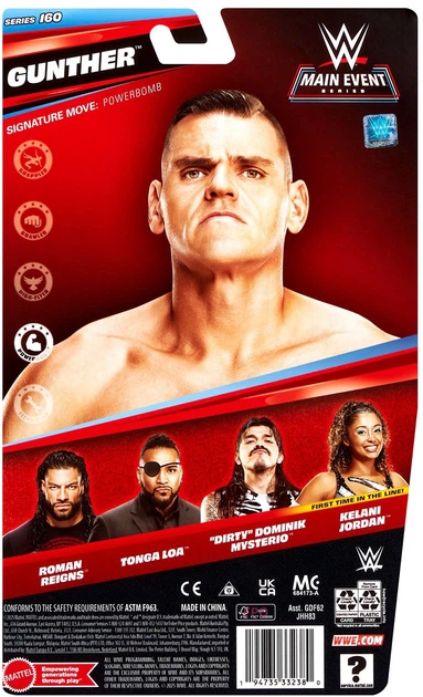 Фігурка Mattel WWE Main Event Series: Gunther 15 см JHH83 (194735332380) - зображення 2