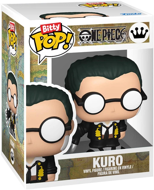 Набір фігурок Funko Bitty Pop! One Piece: Усопп, Кая, Куро 2.3 см 86895 (889698868952) - зображення 5