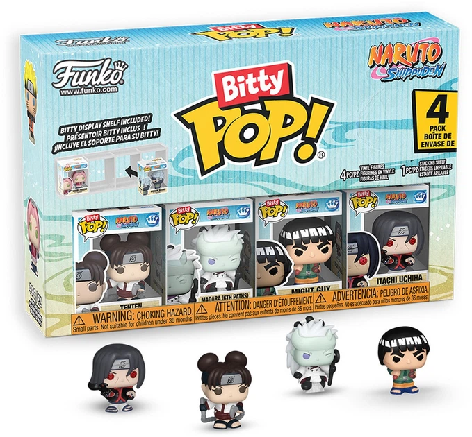Набір фігурок Funko Bitty Pop! Naruto Shippuden: Тентен, Мадара, Майто Ґай, Ітачі Учіха 2.3 см 92503 (889698925037) - зображення 3