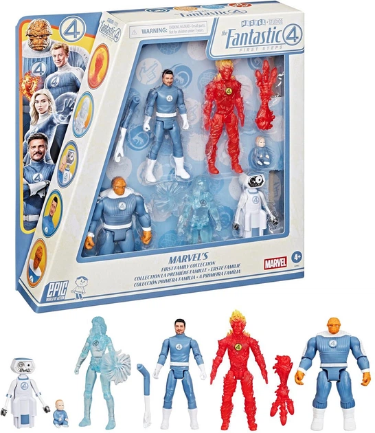 Zestaw figurek Hasbro Marvel Epic World of action: The Fantastic Four First Steps 6 cm G0982 (5010996325389) - obraz 2