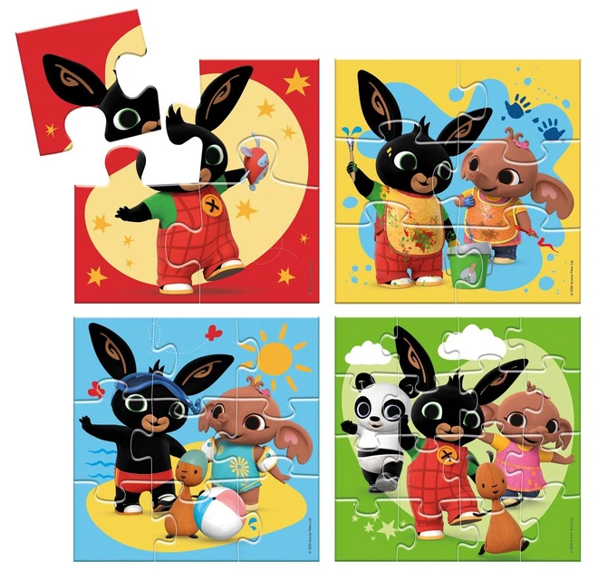Puzzle Bambolino Toys Bing — 4 w 1 35 elementów (12004332) (4005555043324) - obraz 2