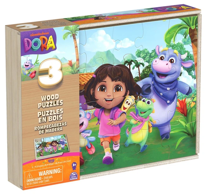 Puzzle drewniane Spin Master Dora — 72 elementy (3x24) (6071059) (681147034679) - obraz 2
