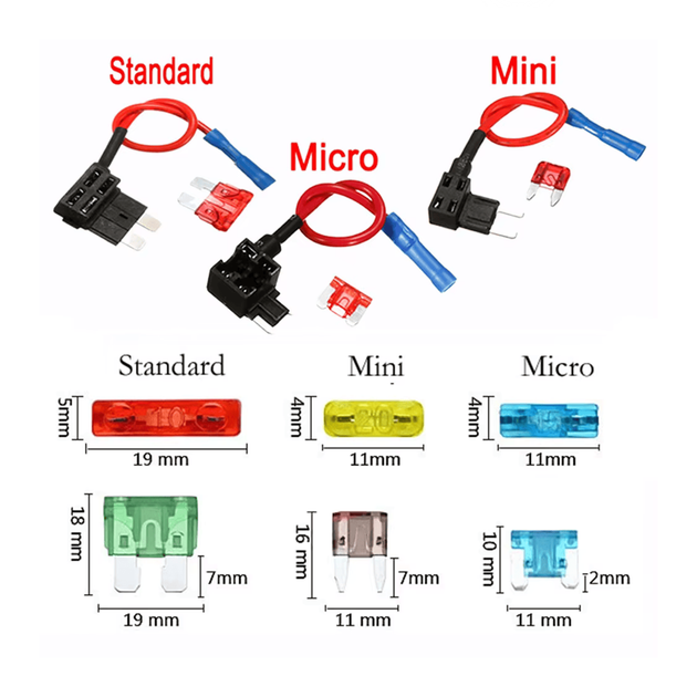 Переходник разветвитель для предохранителя Mini / Y0835 - Фото 3 Переходник разветвитель для предохранителя Mini / Y0835 - изображение 3