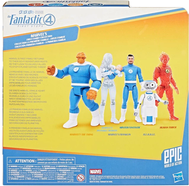 Набор фигурок Hasbro Marvel Epic World of Action: The Fantastic Four First Steps 6 см G0982 (5010996325389) - Фото 3 Набор фигурок Hasbro Marvel Epic World of Action: The Fantastic Four First Steps 6 см G0982 (5010996325389) - изображение 3