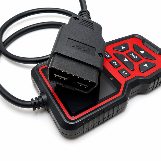 Автомобільний діагностичний сканер V519 OBD2, Червоний / Автосканер помилок тестер діагностичний для авто - изображение 4