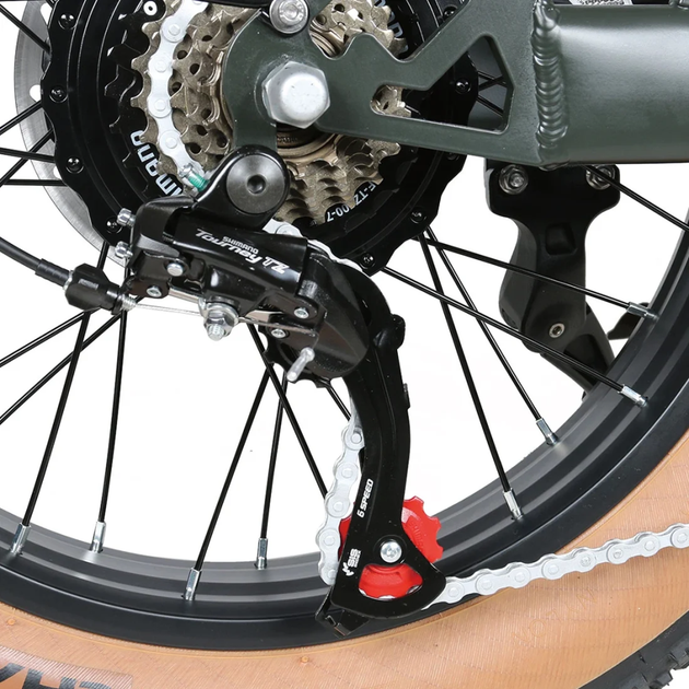 Електровелосипед SAMEBIKE M20 III (2000 Вт; 36 А * рік; 48 В), колеса 20 ", з ручкою газу, зелений (ECO_SMB-M20-III-green) - зображення 10
