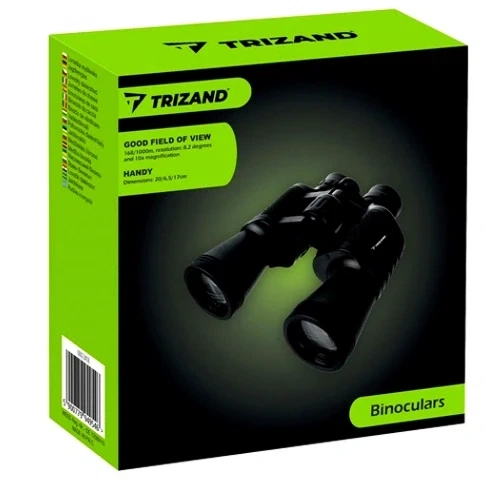 Бинокль Trizand 10x50 мм компактный для охоты и наблюдения за природой черный с чехлом - изображение 8