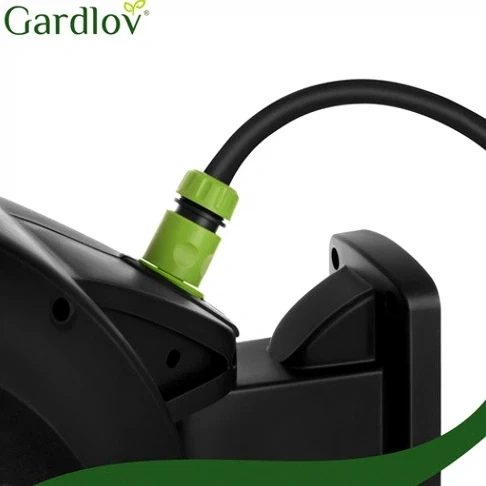 Автоматическая катушка для садового шланга 30 м с распылителем 7 режимов GARDLOV черный пластик - Фото 7 Автоматическая катушка для садового шланга 30 м с распылителем 7 режимов GARDLOV черный пластик - изображение 7