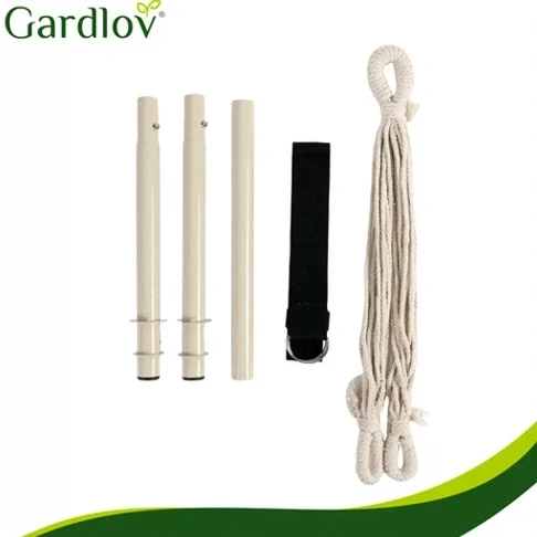 Подвесное кресло гамак 150 кг 220x100 см бежевое Gardlov - изображение 7