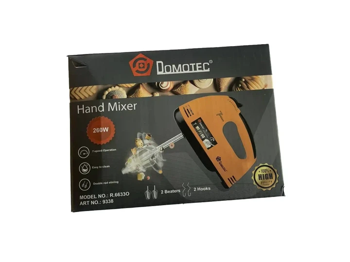 Миксер Domotec R6633O ручной миксер 7 скоростей кухонный электрический миксер 260W 9338 - изображение 9