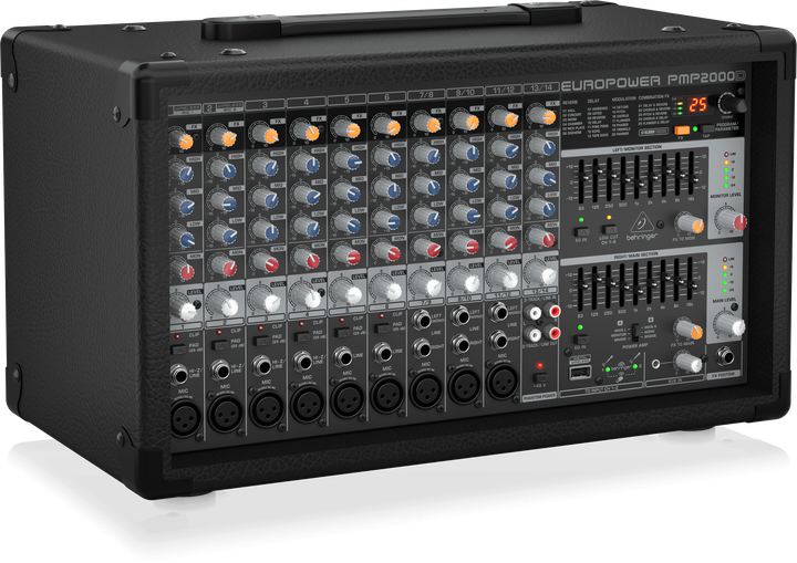 Мікшерний пульт Behringer EUROPOWER PMP2000D (4033653100588) - Фото 3 Мікшерний пульт Behringer EUROPOWER PMP2000D (4033653100588) - зображення 3