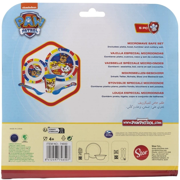 Zestaw naczyń dla dzieci Stor Paw Patrol Pup Power 5 przedmiotów (8412497746507) - obraz 2