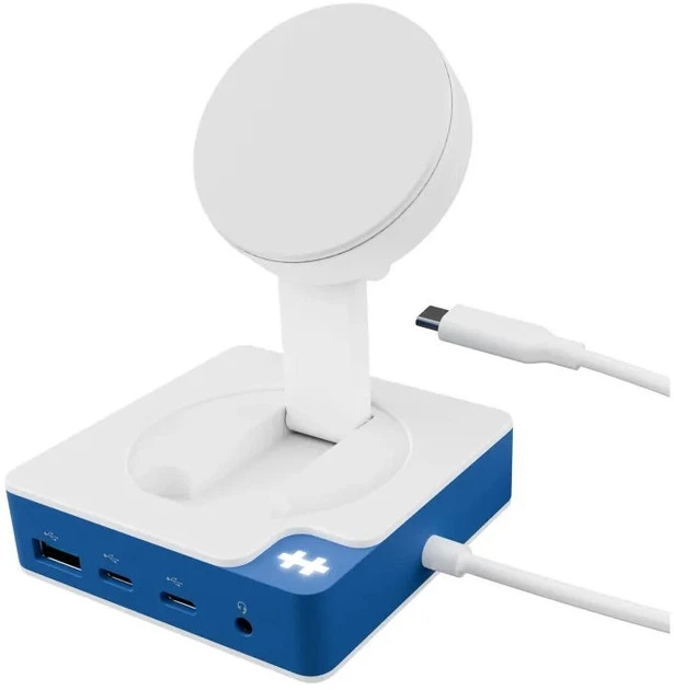 Hub USB Hyper HyperDrive Flex MagCharge USB-C Hub White/Blue (HD8100BUGL) - Zdjęcie 1 Hub USB Hyper HyperDrive Flex MagCharge USB-C Hub White/Blue (HD8100BUGL) - obraz 1