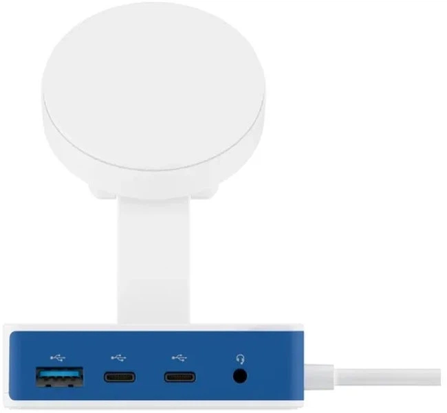 Hub USB Hyper HyperDrive Flex MagCharge USB-C Hub White/Blue (HD8100BUGL) - Zdjęcie 4 Hub USB Hyper HyperDrive Flex MagCharge USB-C Hub White/Blue (HD8100BUGL) - obraz 4