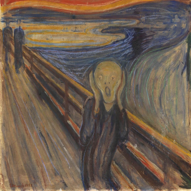 Інтер'єрна картина Крик, Едвард Мунк, Edvard Munch, The Scream, 40×30 см (id6362) - зображення 6