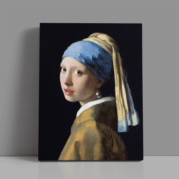 Интерьерная картина Девушка с жемчужной серёжкой, Ян Вермеер, Johannes Vermeer, 42×30 см (id6649) - изображение 2