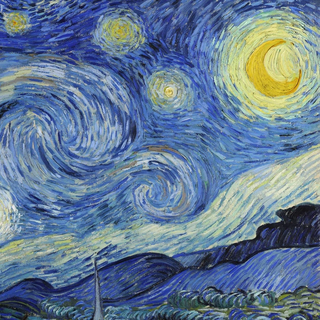 Интерьерная картина Звёздная ночь, Винсент ван Гог, Vincent van Gogh, Starry Night, 85×106 см (id6353) - изображение 5