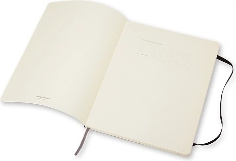 Notes Moleskine Classic XL Czarny w linie 19 x 25 cm 192 strony (9788883707223) - obraz 2
