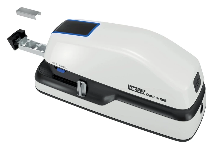 Zszywacz elektryczny Rapid Optima 20E 20 kartek Biały (RAP-2102351) - obraz 2