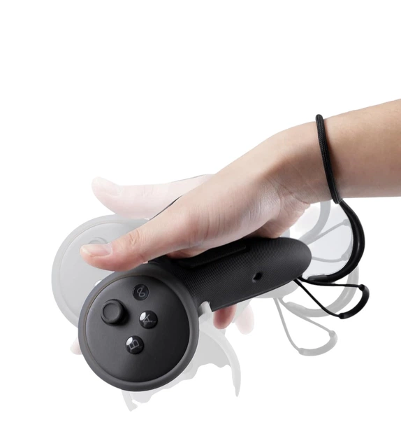 KIWI Design G4 Max Защитные удлиненные накладки чехлы на контроллеры Meta Quest 3/3S VR черные - изображение 2