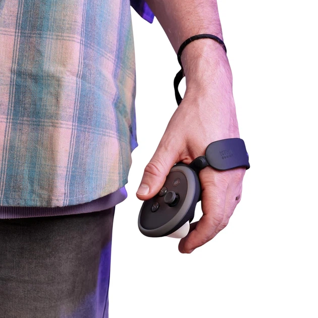 KIWI Design G4 Max Защитные удлиненные накладки чехлы на контроллеры Meta Quest 3/3S VR черные - изображение 4