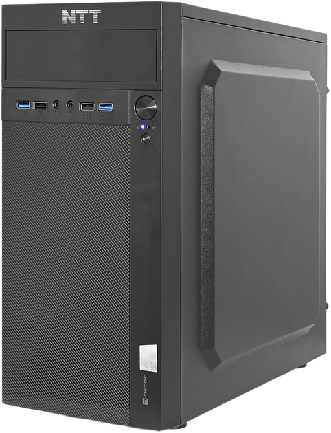 Komputer NTT System Desk Black (ZKO-R7A520-H02P) - obraz 4