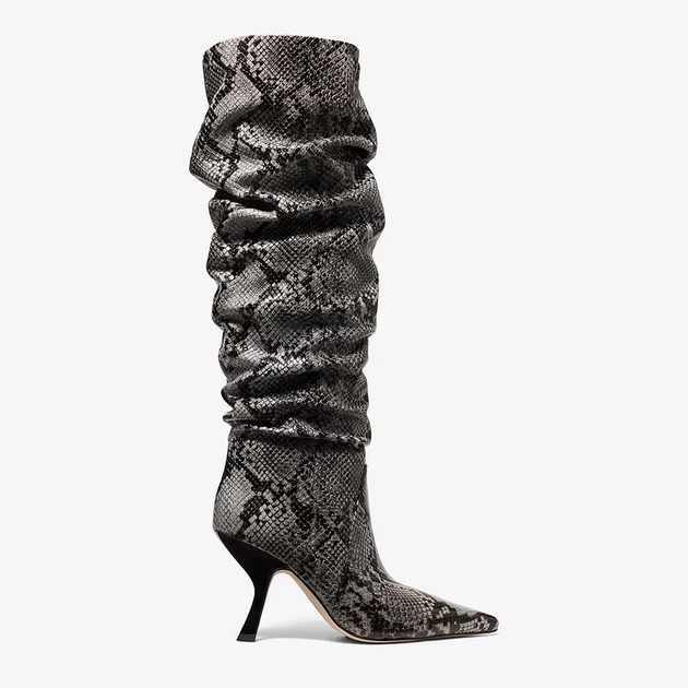 Женские сапоги кожаные Michael Kors 607094828 36.5 Серые (1159860930) - Фото 1 Женские сапоги кожаные Michael Kors 607094828 36.5 Серые (1159860930) - изображение 1