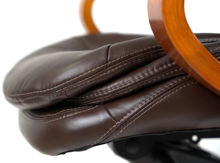 Кресло АКЛАС Валенсия Soft EX MB (Кожа LC-K Dark brown/PU Dark brown) - Фото 14 Кресло АКЛАС Валенсия Soft EX MB (Кожа LC-K Dark brown/PU Dark brown) - изображение 14