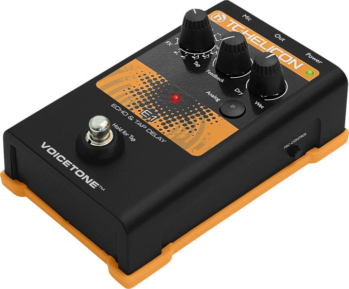 Вокальний процесор TC Helicon VoiceTone E1 Echo/Delay (5706622011985) - зображення 2