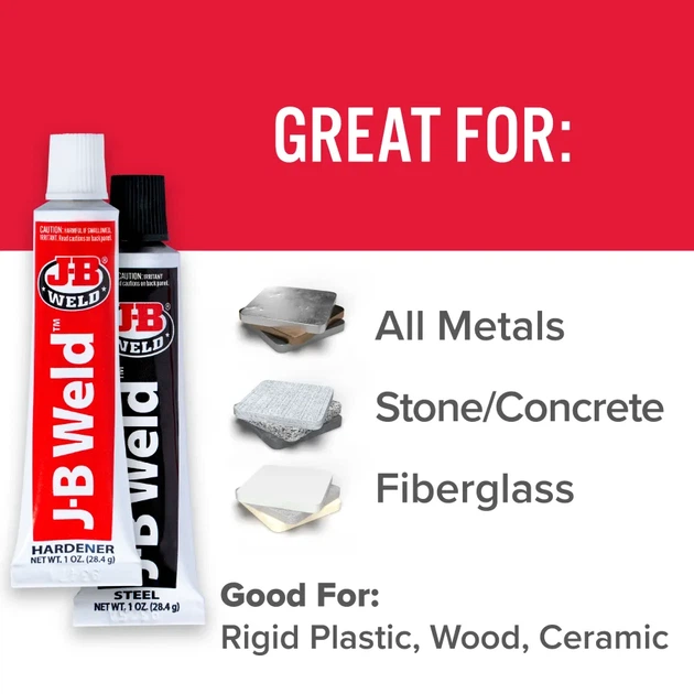 Клей епоксидний двокомпонентний J-B Weld Original 57 г 8265S - зображення 4