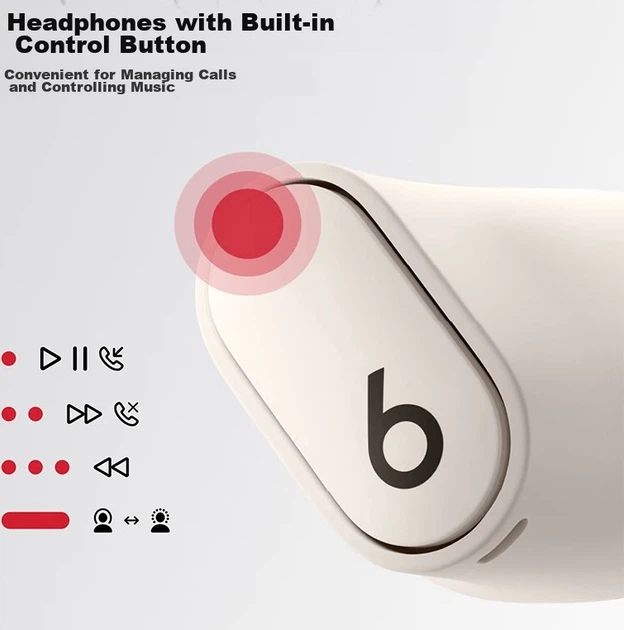 Навушники Beats Studio Buds+ White - Фото 2 Навушники Beats Studio Buds+ White - зображення 2