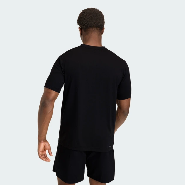Мужская футболка Workout Essentials FeelReady adidas KA3530 (XS) черный (4068821528499) - Фото 2 Мужская футболка Workout Essentials FeelReady adidas KA3530 (XS) черный (4068821528499) - изображение 2