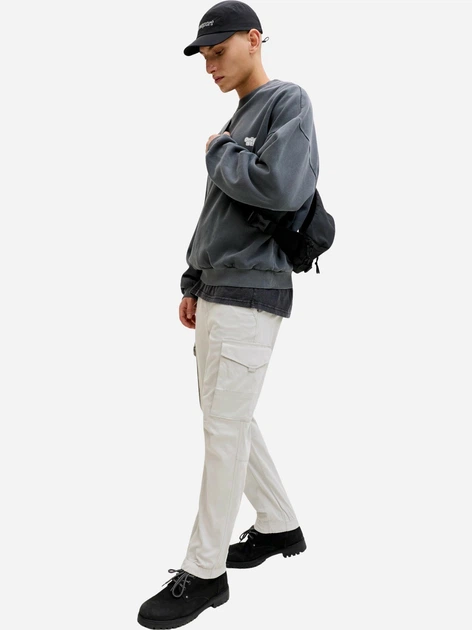 Штаны карго мужские Jack & Jones 12139912-Glacier Gray 34-32 Светло-серые (5715670406322) - изображение 5