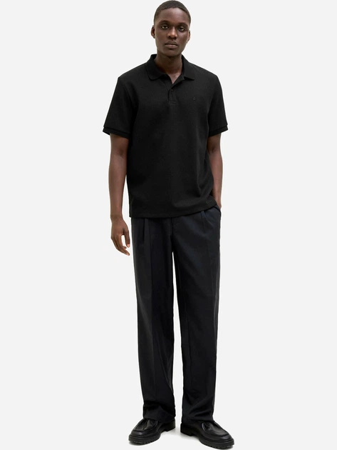 Поло длинное мужское Jack & Jones 12268130-Black 3XL Черное (5715671962612) - Фото 2 Поло длинное мужское Jack & Jones 12268130-Black 3XL Черное (5715671962612) - изображение 2
