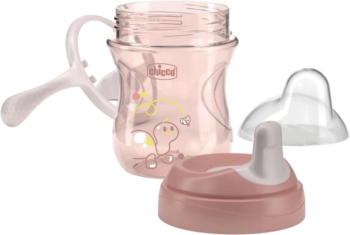 Kubek niekapek Chicco Training Cup różowy 200 ml (8058664180622) - obraz 4