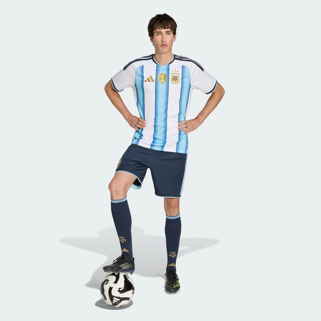 Мужские домашние шорты Argentina 26 Home Replica adidas JM1325 (XS) синий (4068815575881) - Фото 3 Мужские домашние шорты Argentina 26 Home Replica adidas JM1325 (XS) синий (4068815575881) - изображение 3