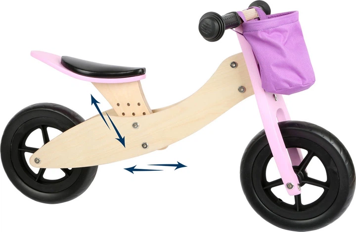 Rowerek biegowy Small Foot Training Bike and Trike 2 w 1 Pink Maxi 11611 (4020972116116) - obraz 4