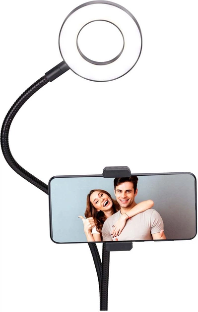 Кільцева лампа Grundig 2 в 1 Selfiestudio (8711252238142) - зображення 4